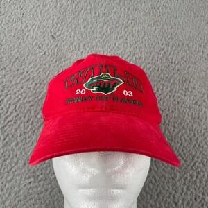 Vintage Minnesota Wild Hat Cap Mens OSFA NHL Hockey Stanley Cup Playoffs 2003